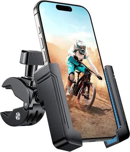 Miniatura 9 de Miracase Soporte para Teléfono de Bicicleta, [Admite Grabación de Video] Soporte para Teléfono de Motocicleta, [Bloqueo Rápido] Soporte para Negro