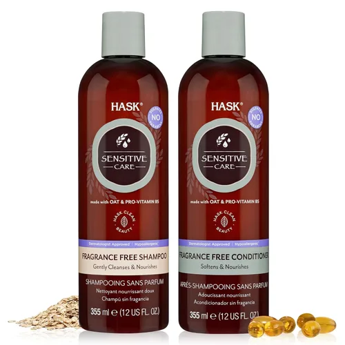 Miniatura 16 de HASK Juego de champú vigorizante de aceite de árbol de té y romero + acondicionador Refresca el cuero cabelludo, calma, sin sulfatos, sin