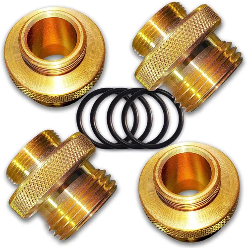 Miniatura 9 de SPGTM-8 ~ Adaptador de manguera Woodford Bibb reemplaza 34HF, 50HF y 55437 con un conector recto para espigas, llaves y modelos de hidrante
