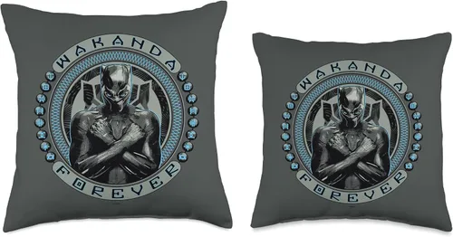 Miniatura 3 de Marvel Black Panther T'Challa Wakanda Forever - Almohada (16.0 x 16.0 in), multicolor