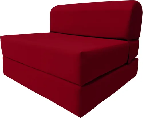 Miniatura 10 de D & D Futon Furniture Chair cama plegable de espuma, sofá de estudio, colchón de espuma doblado (6 x 36 x 70 pulgadas, azul real)