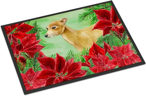 Caroline's Treasures CK1346MAT - Felpudo italiano de galgos de 18 x 27 pulgadas, tapete para puerta delantera, interior y exterior, para entrada,