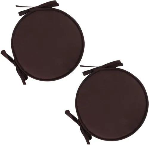 Miniatura 7 de Homoyoyo 2 cojines redondos de oficina para exteriores, cojines de asiento para sillas de comedor, sillas redondas para exteriores, cojines