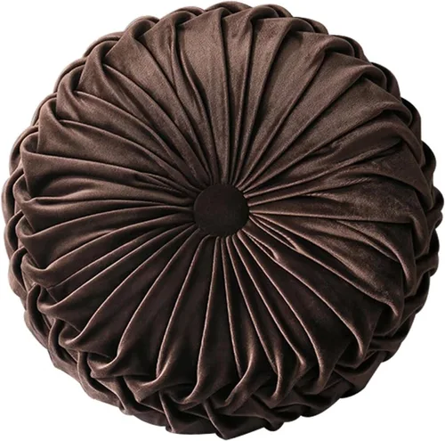 Miniatura 29 de HLOVME Cojín decorativo redondo para sofá, cama, sala de estar, cojín pequeño de suelo para adultos y niños, 13.7 pulgadas (A01-rosa)