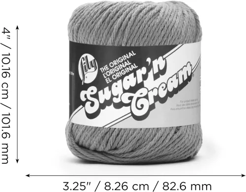 Miniatura 13 de Ovillo de algodón Lily Sugar 'N Cream, otro, Azul claro, 2.5 onza 2-Azul claro