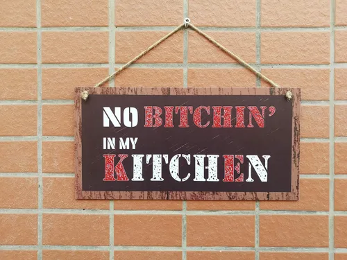 Miniatura 5 de CARISPIBET Letrero de bienvenida con texto en inglés «In my Kitchen»