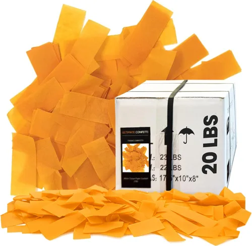 Miniatura 37 de Ultimate Confetti, Confeti Biodegradable Azul Bebé - Confeti de Papel de Seda Rectangular Revoloteante para Uso en Cañones y Lanzadores – Confeti