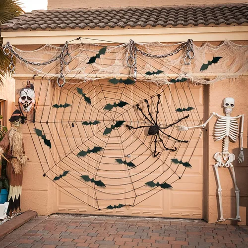 Miniatura 6 de 80 piezas de decoración de pared de murciélagos de Halloween, calcomanías de murciélago 3D de PVC, negro, estilo gótico, impermeable, uso