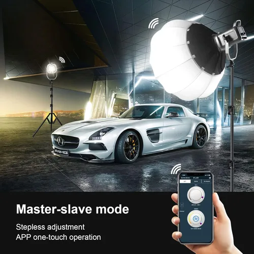 Miniatura 5 de GVM - Kit de luz de video de 150 W, iluminación continua de 2700K-7500K para fotografía con Softbox Linterna y Soporte, kit de luz de estudio