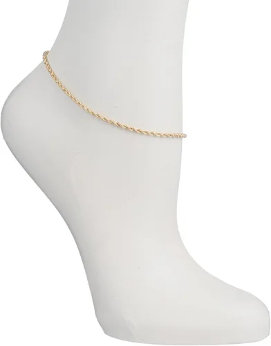 Miniatura 2 de Floreo 10k Yellow Gold 2.5mm Hollow Rope Chain Bracelet and Anklet