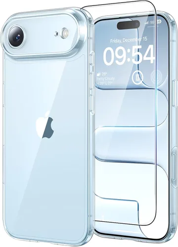 Miniatura 20 de TAURI Funda magnética 2 en 1 transparente para iPhone 14 Pro, compatible con Magsafe [no amarillenta] con protector de pantalla, protección de grado