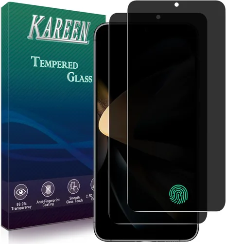KAREEN Paquete de 2 protectores de pantalla de privacidad para Samsung Galaxy S23 5G de 6.1 pulgadas, película de vidrio templado privado antiespía,