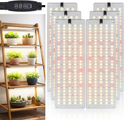 Miniatura 10 de LBW Luz LED de crecimiento, luz de crecimiento de espectro completo con 4 niveles regulables y temporizador de encendido/apagado automático, lámpara