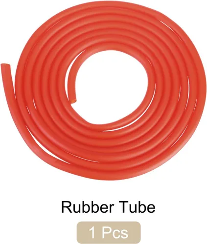Miniatura 7 de Tubo de goma de látex natural de 1/4 de pulgada de diámetro interior x 3/8 pulgadas de diámetro exterior, manguera de goma de 10 pies altamente Rojo