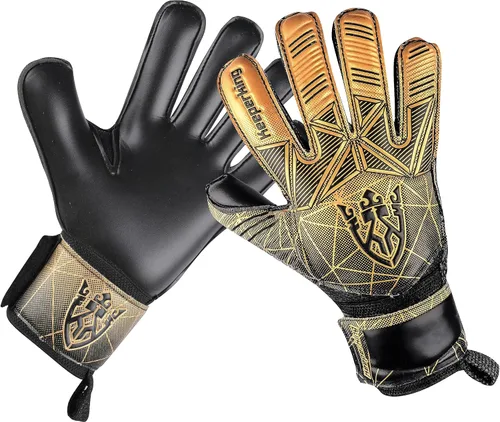 Miniatura 6 de Keeperking - Guantes de portero de fútbol para niños, jóvenes y adultos, palmas de agarre fuerte de látex con espinas removibles para la protección