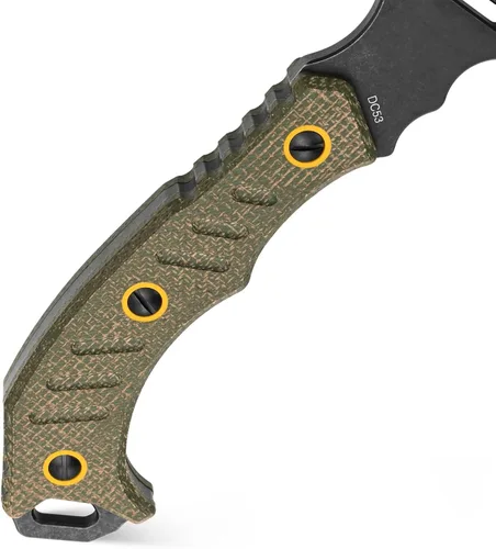 Miniatura 4 de C1391 Hacha de Camping Hacha de Camping, Hoja de Acero DC53 con Mango de Micarta Hachas de Supervivencia Hacha de Bushcraft con Fundas Kydex