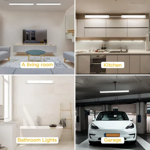 Miniatura 5 de Luz LED para Armario de 1.4 pies y 17 pulgadas, con enchufe, Luz de Techo para Tienda enlazable de 16 W, 1700 LM, 5000 K, IP65 con Interruptor