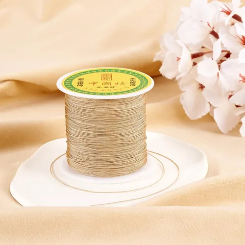 Miniatura 6 de Pandahall - Cordón de nailon trenzado de 0.020 in, cuerda de nailon trenzado de 150 yardas con carrete de plástico para hacer joyas y manualidades