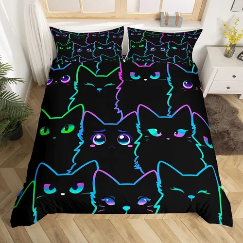 Miniatura 34 de Erosebridal Juego de ropa de cama con diseño de galaxia tamaño matrimonial, diseño de atrapasueños con temática bohemia, juego de funda de edredón