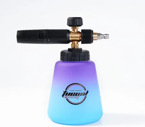 Miniatura 9 de Cañón de espuma – Lanza de espuma de nieve ajustable de conexión rápida de 1/4 pulgadas para lavadora a presión, espuma gruesa y rica compatible