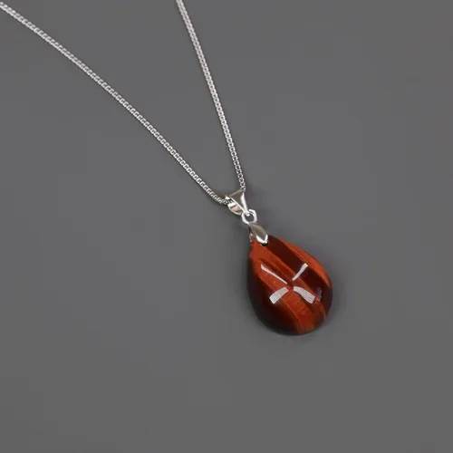 Miniatura 3 de COAI 925 Sterling Silver Teardrop Crystal Necklace for Women, Teardrop Pendant for Women