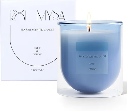 Miniatura 15 de 5. KOIMYSA Vela aromática de salvia y cítricos, vela de aromaterapia natural de soja no tóxica de mecha única para decoración del hogar, fragancia