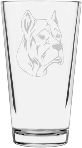 Miniatura 361 de Perro de Presa Canario - Vaso de pinta personalizado con temática de perro grabado multiusos, 16 onzas