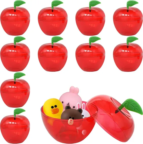 Miniatura 8 de 20 recipientes pequeños de plástico con forma de manzana con forma de manzana para regalo de graduación, regalo de agradecimiento para profesores