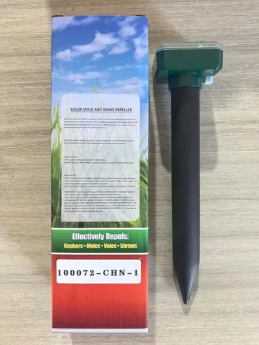 Miniatura 8 de Paquete de 8 repelentes ultrasónicos de topos, estacas repelentes de topos Gopher alimentadas por energía solar para ardillas, serpientes