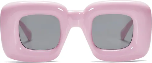 Miniatura 3 de VANLINKER Lindas gafas de sol cuadradas infladas para mujeres y hombres, gafas gruesas retro con marco grueso divertido máscara sombras VL9733