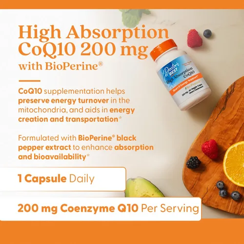 Miniatura 6 de CoQ10 de alta absorción de Doctor's Best. (0.007 oz), DRB-00111, 1, 1