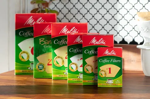 Miniatura 5 de Melitta Filtros de café de cono #2, blanco, 100