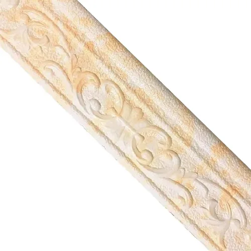 Queenbox Borde de pared de 3 x 90 pulgadas con moldura floral 3D, papel tapiz adhesivo decorativo para pared, para bricolaje, hogar, habitación,