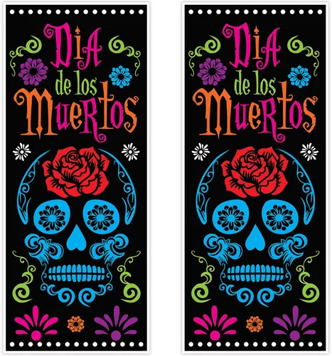 Miniatura 11 de Halloween cubierta de puerta con diseño de bruja 30 pulgadas x 5 pies Accesorio para fiesta, Paquete de 1, Not Applicable