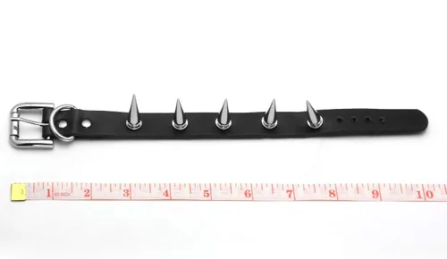 Miniatura 5 de MILAKOO 2 pulseras de piel sintética estilo punk con remaches acentuados