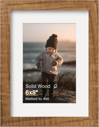 Miniatura 38 de KINLINK 3.5x5 Picture Frame, Ash Black Solid Wood Frame with Plexiglass for Table Top and Wall Mounting, Photo Frame for Horizontal or Vertical