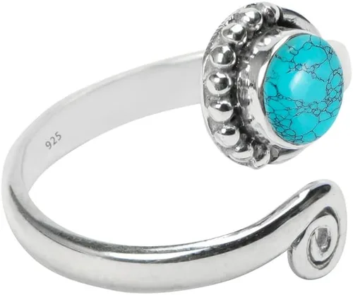 Miniatura 40 de Gemstone Stone Toe Ring 925 Sterling Silver Feet Body Jewellery Handame Toe Ring Gemstone Adjustable Toering For Girls Women Gift Jewellery