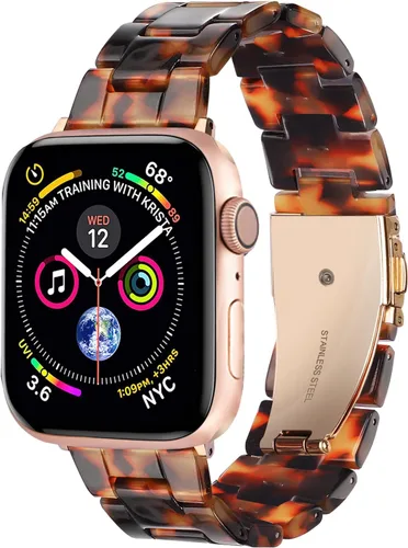 Miniatura 54 de HOPO Compatible With Apple Watch Band Thin Lightweight Resin Strap Bracelet Fashion Wristband Replacement For iWatch Bands Series Ultra 11 10 9 8 7