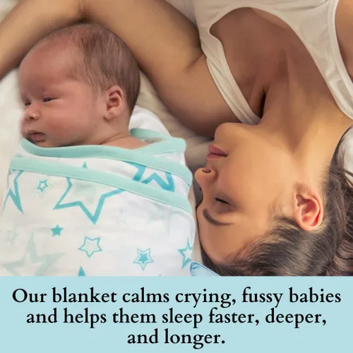 Miniatura 5 de Miracle Blanket Manta Envolvente para Bebé – Ayuda a Tu Recién Nacido a Dormir Más Tiempo – Saco de Dormir Suave y Seguro para Bebés – Manta
