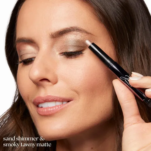 Miniatura 3 de Julep - Sombra de ojos 101 de crema a polvo, impermeable, en barra de punta doble – De larga duración, a prueba de arrugas, fácil de aplicar