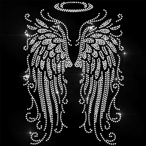 Miniatura 8 de ANATTASOUL Parches termoadhesivos con diamantes de imitación para ropa, 11.6 x 8.2 pulgadas, apliques grandes de lentejuelas para planchar