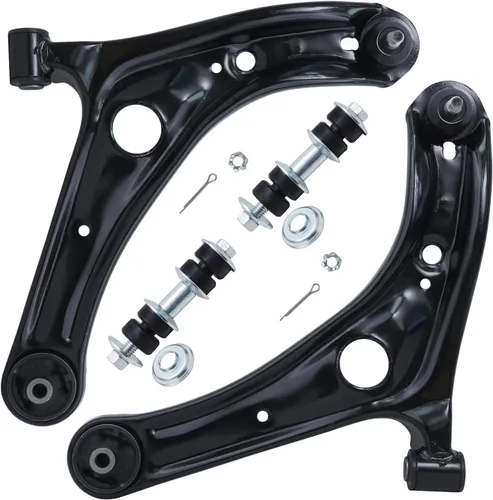 Miniatura 220 de Detroit Axle - Brazos de control superiores traseros para Chrysler 300 Dodge Challenger Charger Magnum, reemplazo del conjunto de brazos de control