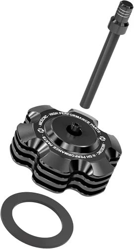Miniatura 7 de NICECNC Tapa de combustible de gas negra con tubo de ventilación compatible con Yamaha Raptor 700 700R, Grizzly 125 TTR110 TTR125LE, repuesto