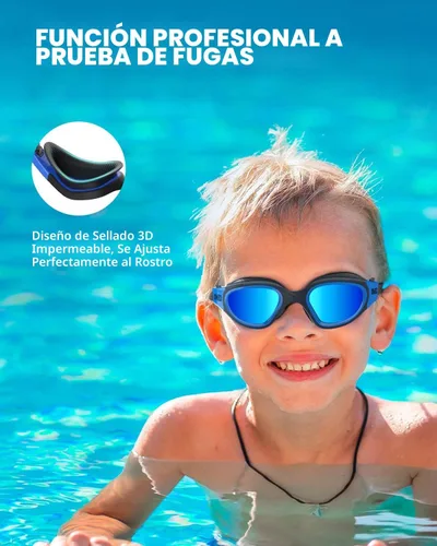 Miniatura 5 de OMID Kids Swim Goggles, P2mini Polarized Swimming Goggles Comfortable for Age 6-14