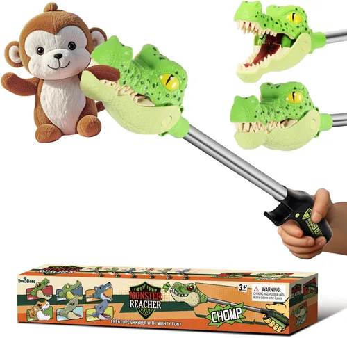 Miniatura 10 de DINOBROS Juguetes de dinosaurio para niños de 3 años en adelante Jurásico Dinosaurios T-Rex Grabber Toy Claw Robot Hand Snapper Dino Chomper Monster
