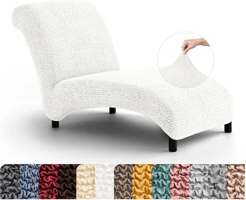Miniatura 18 de PAULATO BY GA.I.CO. Funda para Silla de Tumbona Sin Brazos - Funda Deslizante para Silla de Tumbona - Funda para Sofá de Salón - Fundas Deslizantes