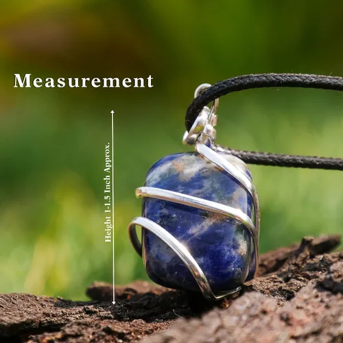 Miniatura 45 de PYOR Collar con colgante curativo de Reiki de cristal, gemas de buena suerte, prosperidad, riqueza, piedras preciosas naturales, collares de buena