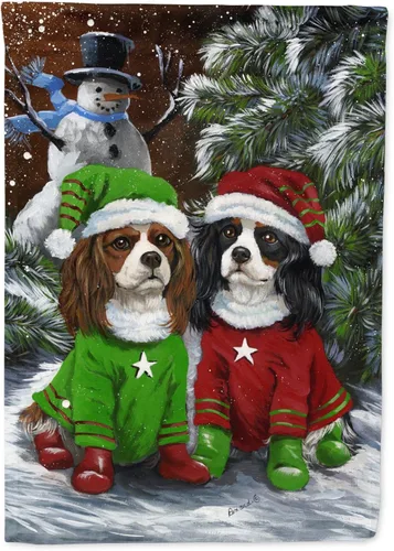 Miniatura 131 de Caroline's Treasures PPP3097CHF - Pijama de Navidad con diseño de bulldog francés para colgar en la pared, poliéster, tamaño de casa, multicolor