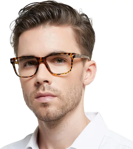 Miniatura 7 de OCCI CHIARI Anteojos de lectura grandes para hombre con marco grande 100 125 150 175 200 225 250 275 300 350 400 500 600 (transparente, 1.0)