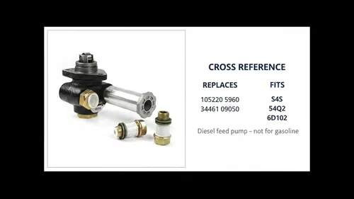 Miniatura 2 de 105220-5960 34461-09050 Conjunto de bomba de alimentación de combustible para Komatsu S4S S4Q S4Q2 6D102 6D95 Motor PC200-6 Piezas del mercado